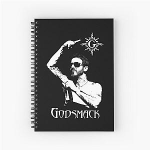 Godsmack Band Logo Art - American Heavy Metal Music - Faceless Tour Concert Design Spiral Notebook