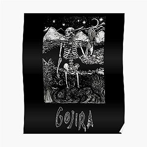 Vintage Gojira Band Skeleton  Poster RB1509