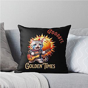Goodbye Golden Times Throw Pillow