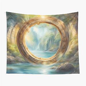 Golden Time Portal Tapestry