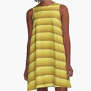 Golden A-Line Dress.