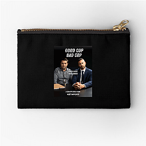 Playing Both Sides Good Cop Bad Cop Zipper Pouches