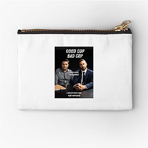 Playing Both Sides Good Cop Bad Cop Zipper Pouches