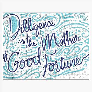 Diligence is the Mother of Good Fortune Lettering Puzzle