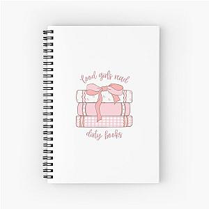 Good girls read dirty books Spiral Notebook