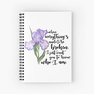 Iris by the Goo Goo Dolls Spiral Notebook