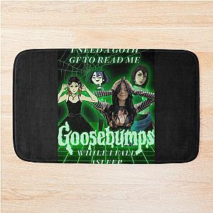 Goth girlfriend goosebumps bathroom mat