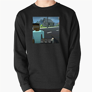 GoreBox Iconic Explosions and Dynamic Physics Motif Gore Box Sweatshirts