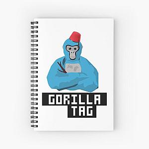 Gorilla Tag  bleu monkey sad Premium  Spiral Notebook