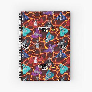 Gorilla Tag Lava Monke Party Spiral Notebook