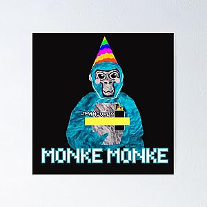 Gorilla Tag JMANCURLY Monke Monke VR Gamer Poster