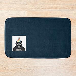 Gorilla tag monkey with birthday hat   Bath Mat