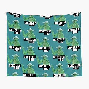 Gorilla Tag Green Gorilla Hat  Tapestry