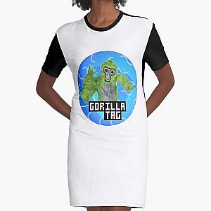 Gorilla Tag Green Gorilla Shirt  Graphic T-Shirt Dress