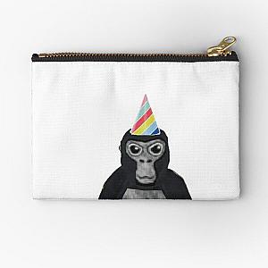 Gorilla tag monkey with birthday hat Zipper Pouch