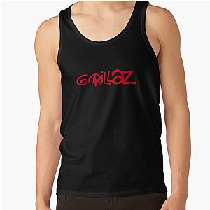 Gorillaz Tank Tops - Gorillaz Paint Brush Red Tank Top RB2709