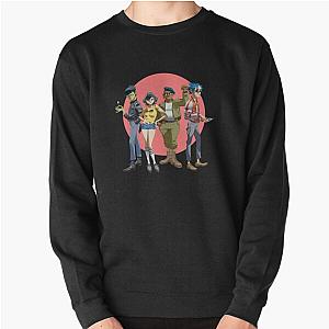 Gorillaz Sweatshirts - Gorillaz Group Circle Rise T-Shirt Pullover Sweatshirt RB2709