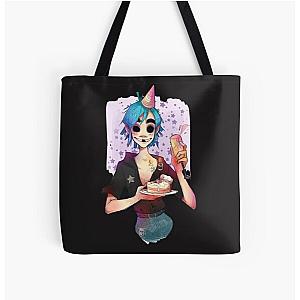 Gorillaz Bags - Gorillaz 2-D All Over Print Tote Bag RB2709