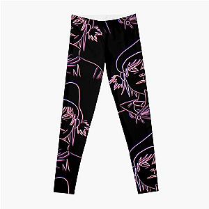 Gorillaz Leggings - Gorillaz White Red Blue Leggings RB2709