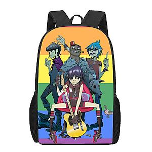 Gorillaz band Children Backpacks Cartoon Pattern 16inch Kids School Book Bags Kawaii Schoolbag Boys Girls Travel Backpack