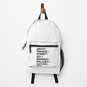 Grace Frankie Names A Backpack