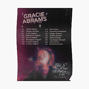 Gracie Abrams This Is What It Feels Like Tour Poster Europe & UK Poster RB1306