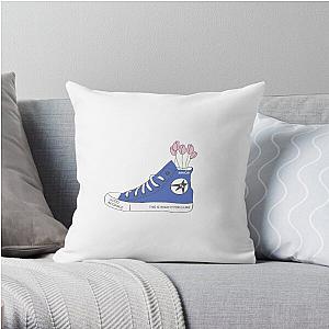 gracie abrams blue converse Throw Pillow RB1306