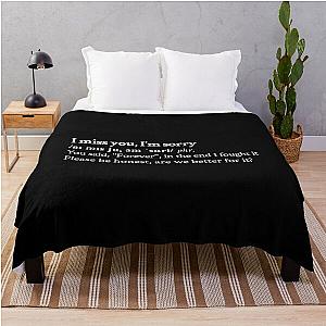 Gracie Abrams Aesthetic Quote Lyrics Black Good Riddance Throw Blanket RB1910