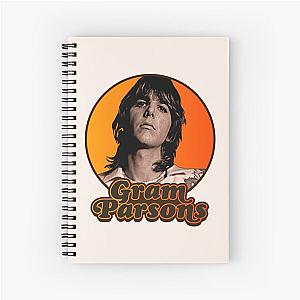 Gram Parsons  Outlaw Country Retro Americana Tribute  Spiral Notebook