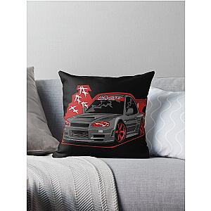 Gran Turismo Racing R 3 4 GoFast - Iconic Cars Throw Pillow