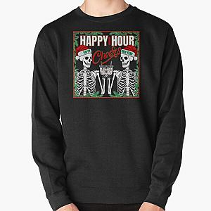 Happy Hour New Year Cheers Skeletons Pullover Sweatshirt RB0512