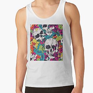 Trippy Hippy Skulls Tank Top RB0512