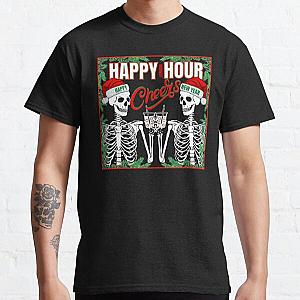 Happy Hour New Year Cheers Skeletons Classic T-Shirt RB0512