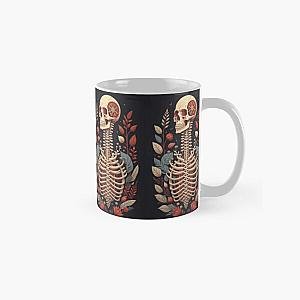 Floral Skeleton Halloween Skull Ribcage Grateful Dead Illustration Fantasy Classic Mug RB0512