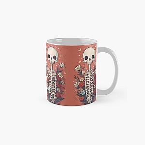 Floral Skeleton Halloween Skull Ribcage Grateful Dead Illustration Fantasy Classic Mug RB0512