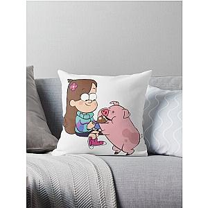 Mabel & Waddles, Gravity Falls Throw Pillow