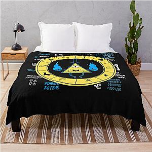 Gravity Falls - Bill Cipher Zodiac Classic T-Shirt Throw Blanket