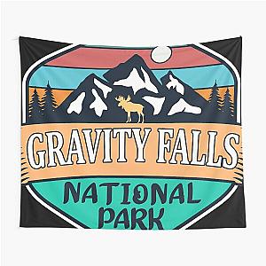 Gravity Falls National Park- Vintage Tapestry