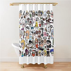 Gravity Falls Doodle Shower Curtain