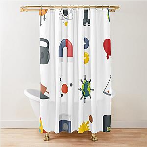 Gravity Falls Icons Shower Curtain