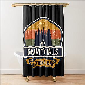 Gravity Falls National Park-Vintage Shower Curtain