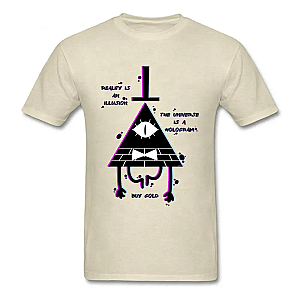 Illusion Gravity Falls Pyramid Graphic T-Shirt