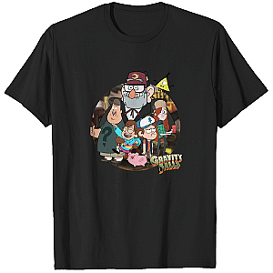 Gravity Falls Classic Gravity Falls Black T-Shirt