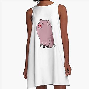 Waddles Gravity Falls  A-Line Dress