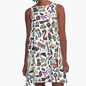 Gravity Falls Pattern A-Line Dress