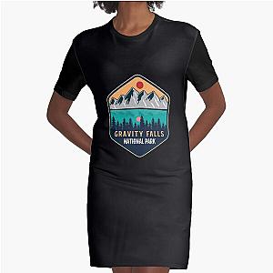 Gravity Falls National Park Graphic T-Shirt Dress