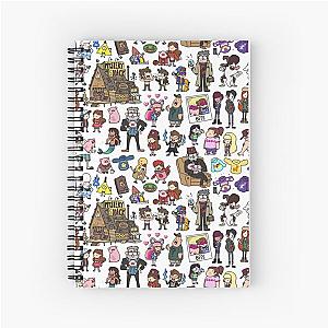 Cute Gravity Falls Doodle Spiral Notebook