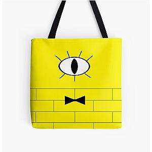 Bill Cipher Gravity Falls Inspired Graphic All Over Print Tote Bag