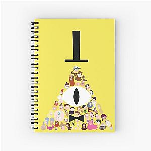 Gravity Falls Characters Spiral Notebook