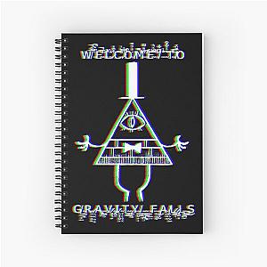 Bill Cipher - Welcome to Gravity Falls - Anaglyph Spiral Notebook